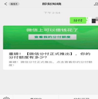 微信里的分付怎么弄出来的
