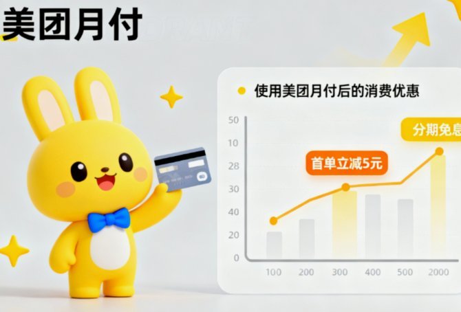 美团月付可以刷出来吗