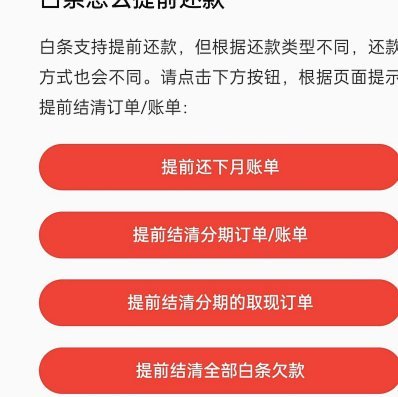 白条怎么提前全部还款